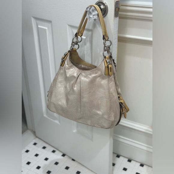 Coach Signature C Maggie Hobo Metallic Bag - Picture 9 of 9